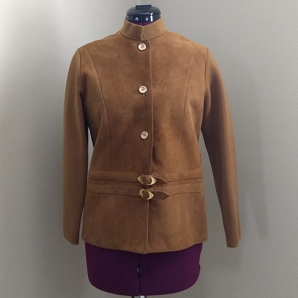 Vintage Young East Ltd Mustard Suede & Wool Jacket